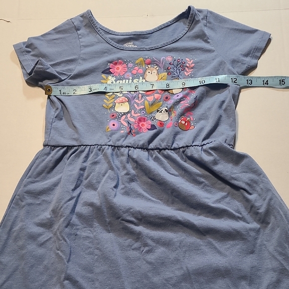 Squishmellows Blue Kids Dress with Cartoon Print Squish Squad M EUC - Picture 5 of 7
